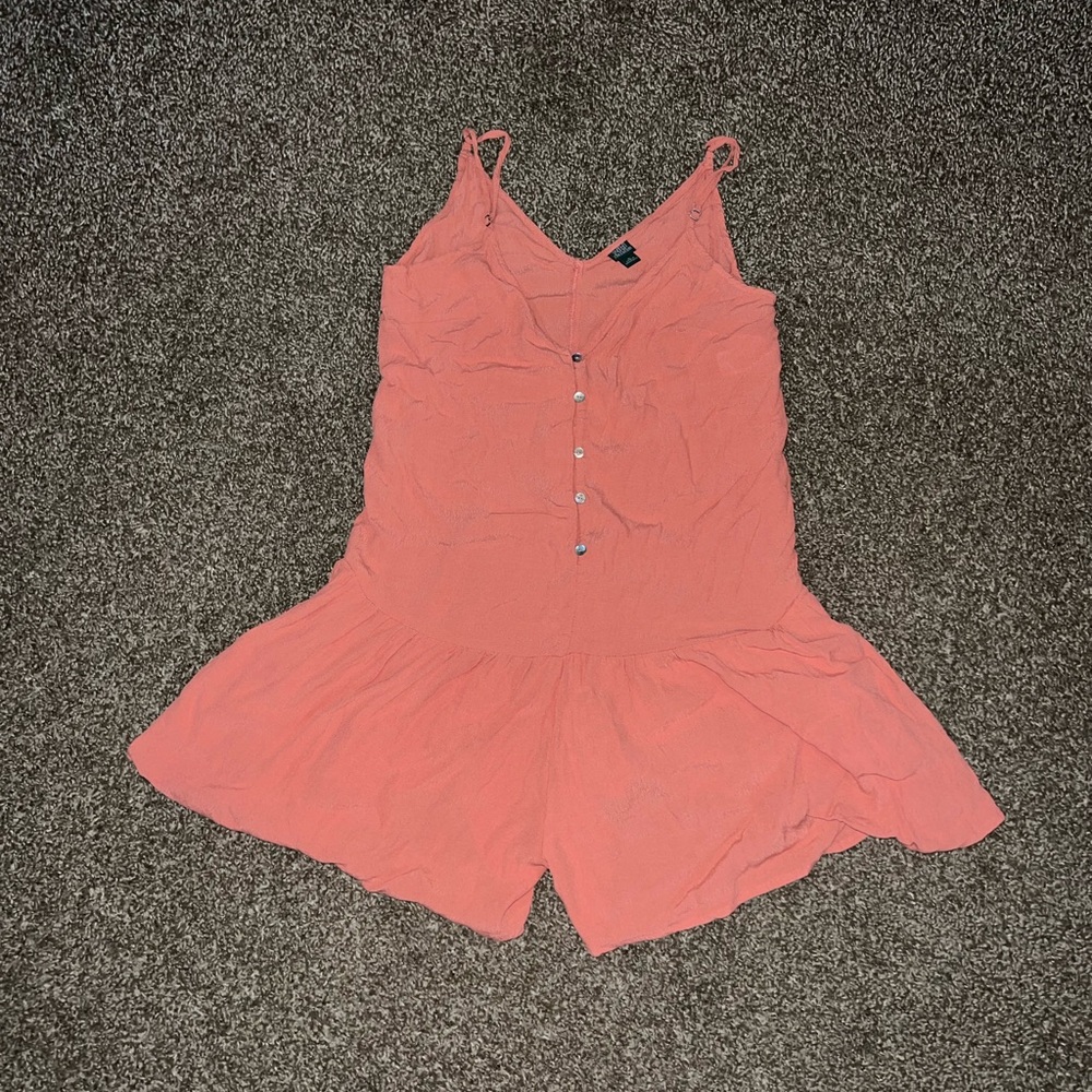Wild Fable Vintage OG Coral Salmon Orange Romper